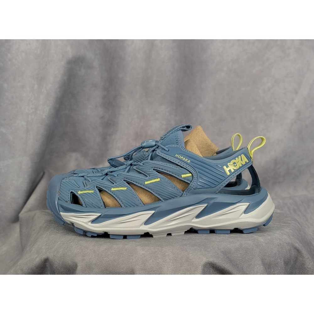 Hoka One One Hopara Women 5.5 Provincial Blue Hiking Mountain Sandals NWOB